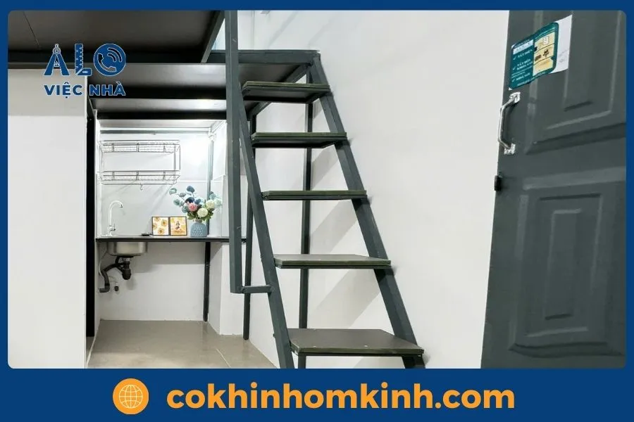 Cấu tạo cầu thang sắt gác lửng