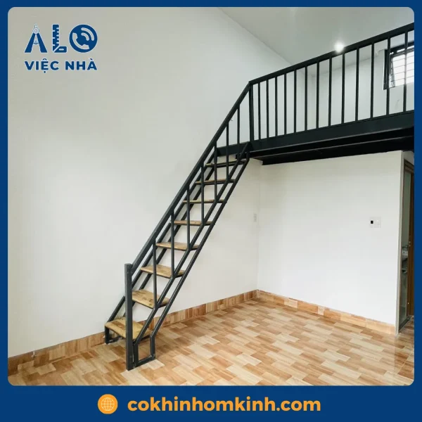 Cầu thang sắt gác lửng CTSGL1 mẫu 3
