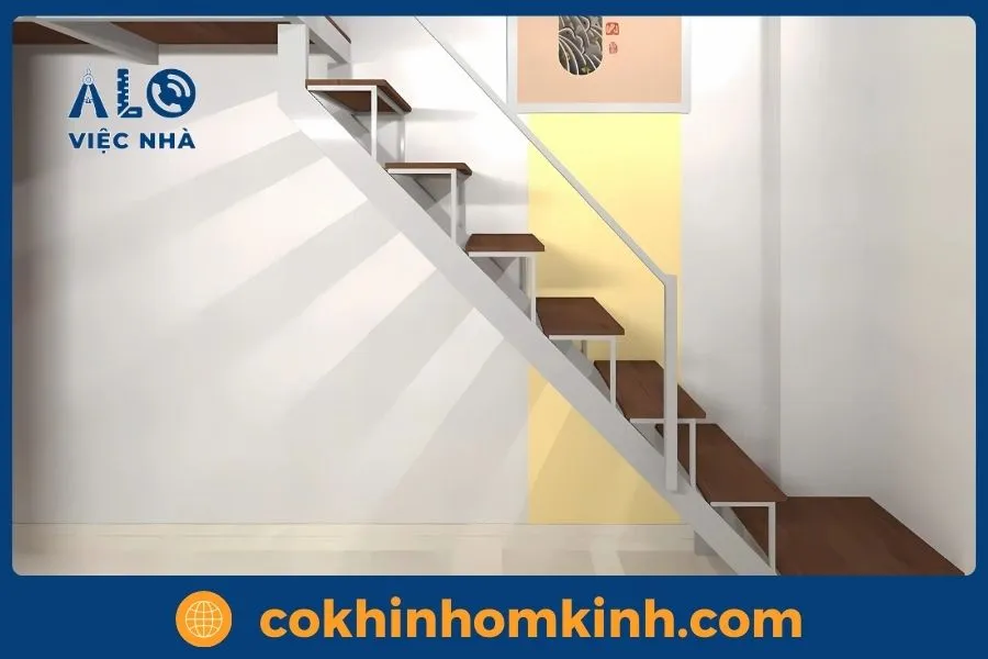 Tại sao, nên chọn Cơ Khí Nhôm Kính thi công cầu thang sắt ốp gỗ?