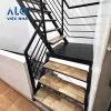 Cầu thang sắt ốp gỗ CTSOG2 mẫu 1