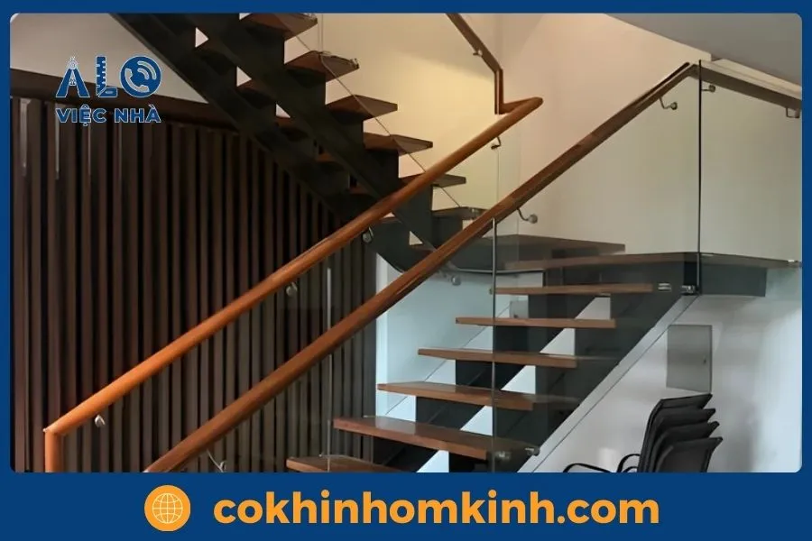 Quy trình thi công cầu thang sắt xương cá - Cơ Khí Nhôm Kính