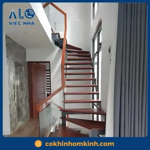 Cầu thang sắt xương cá CTSXC2 mẫu 2