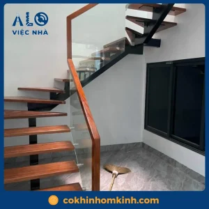 Cầu thang sắt xương cá CTSXC3 mẫu 2
