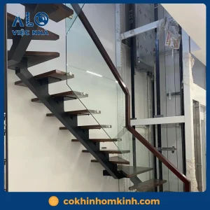 Cầu thang sắt xương cá CTSXC3 mẫu 3