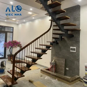 Cầu thang sắt xương cá CTSXC3 mẫu 1