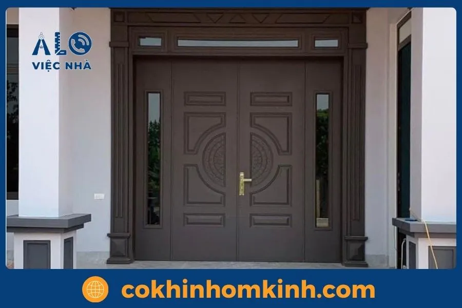 Cửa thép vân gỗ