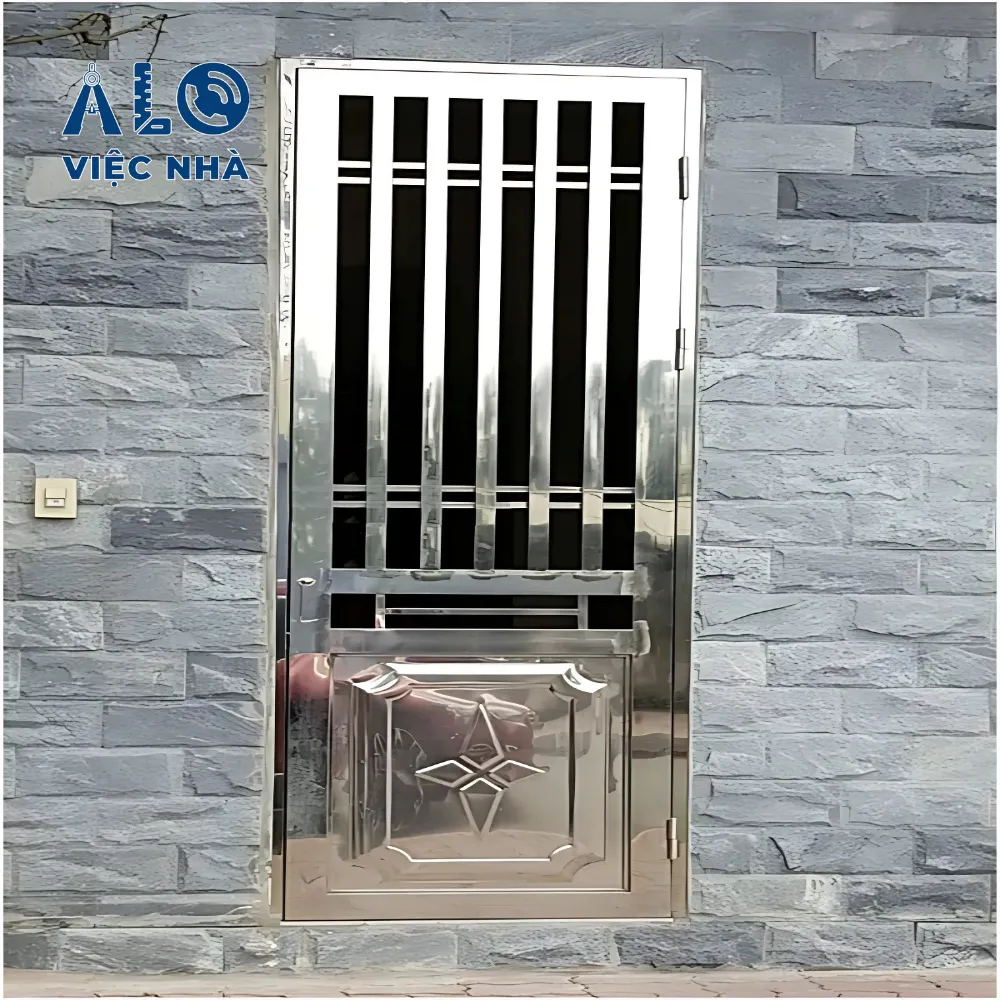 Cửa inox 1 cánh CIN1C2 3 Cửa inox 1 cánh CIN1C2 mẫu 1