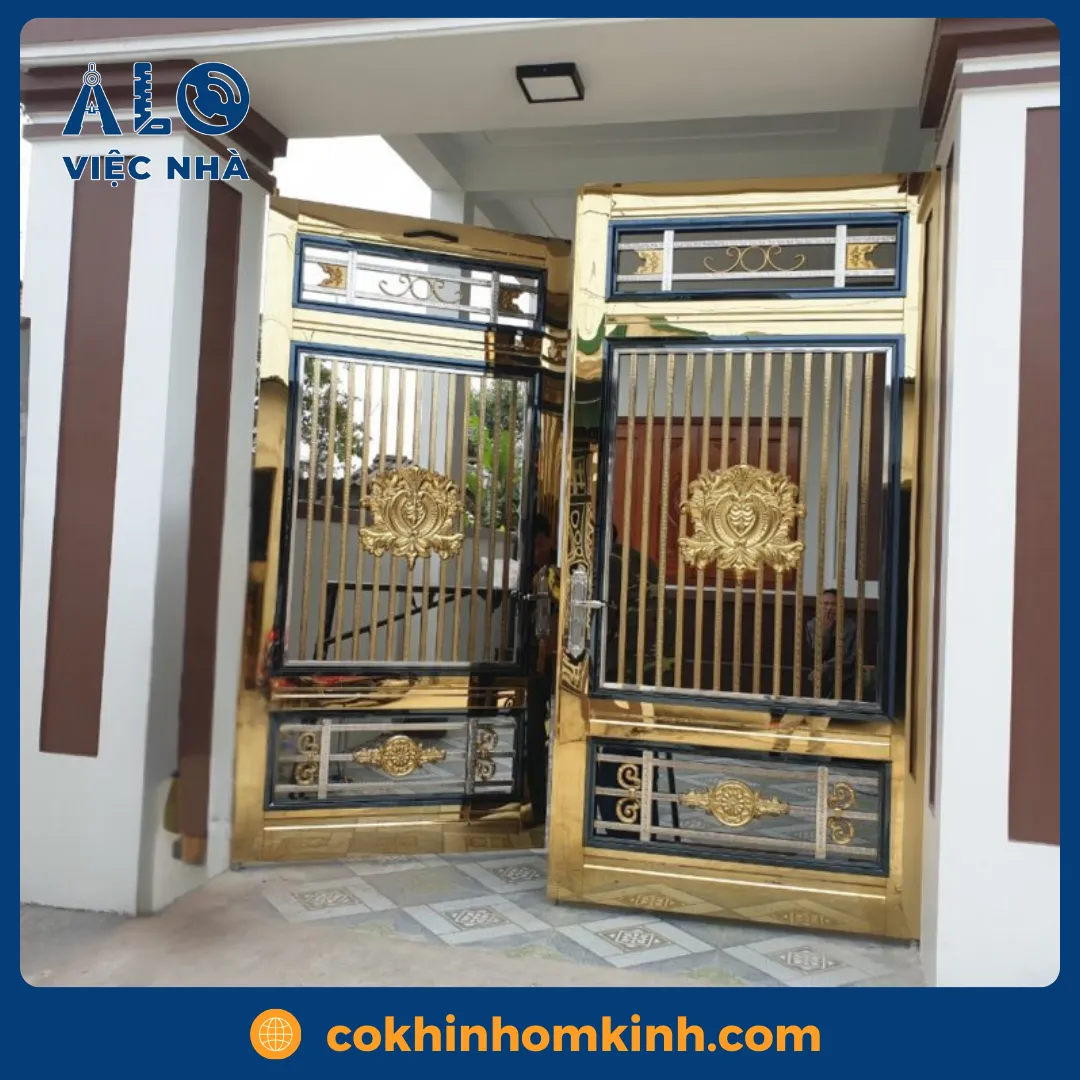 Cửa inox 2 cánh CIN2C1 8 Cửa inox 2 cánh CIN2C1 mẫu 2