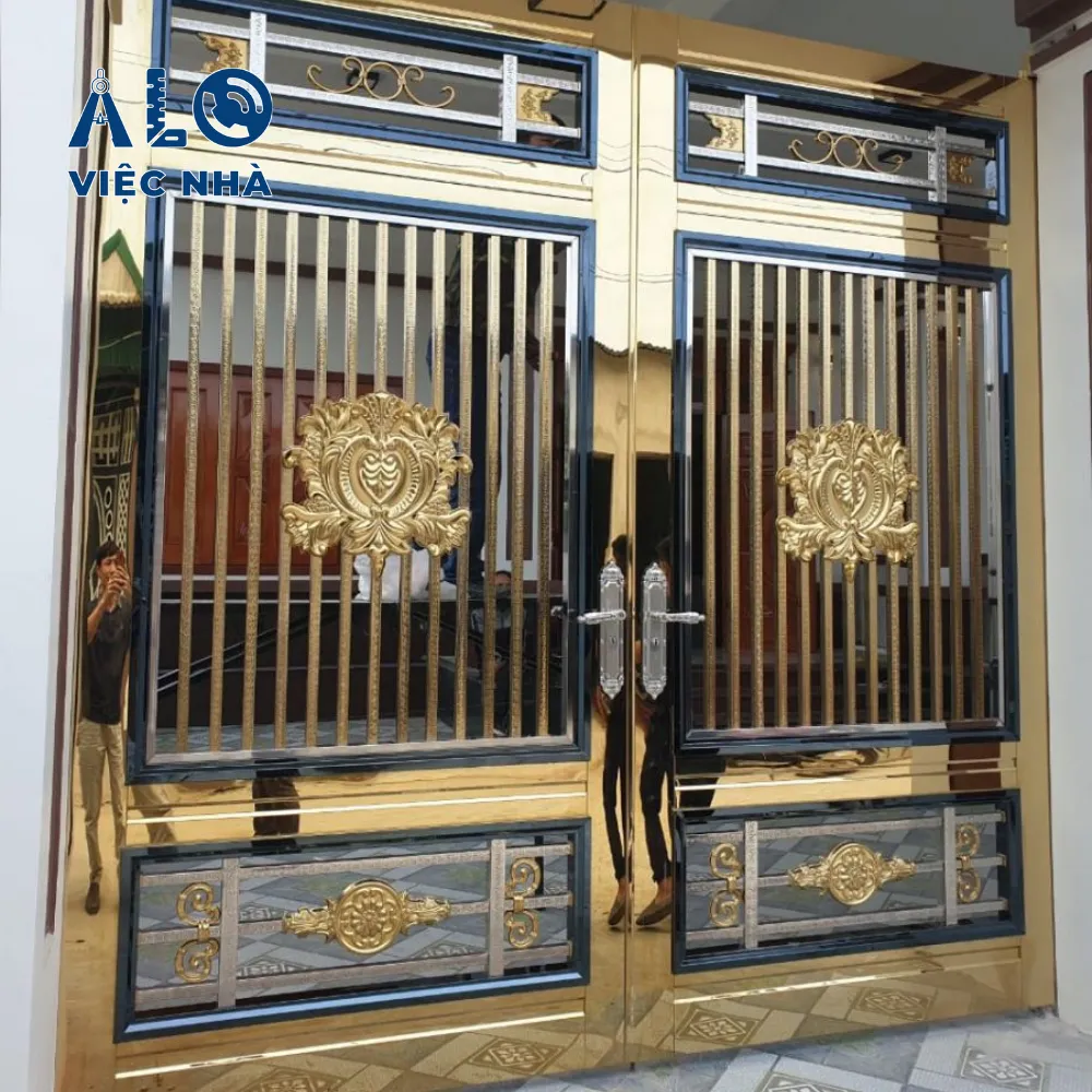 Cửa inox 2 cánh CIN2C1 3 Cửa inox 2 cánh CIN2C1 mẫu 1