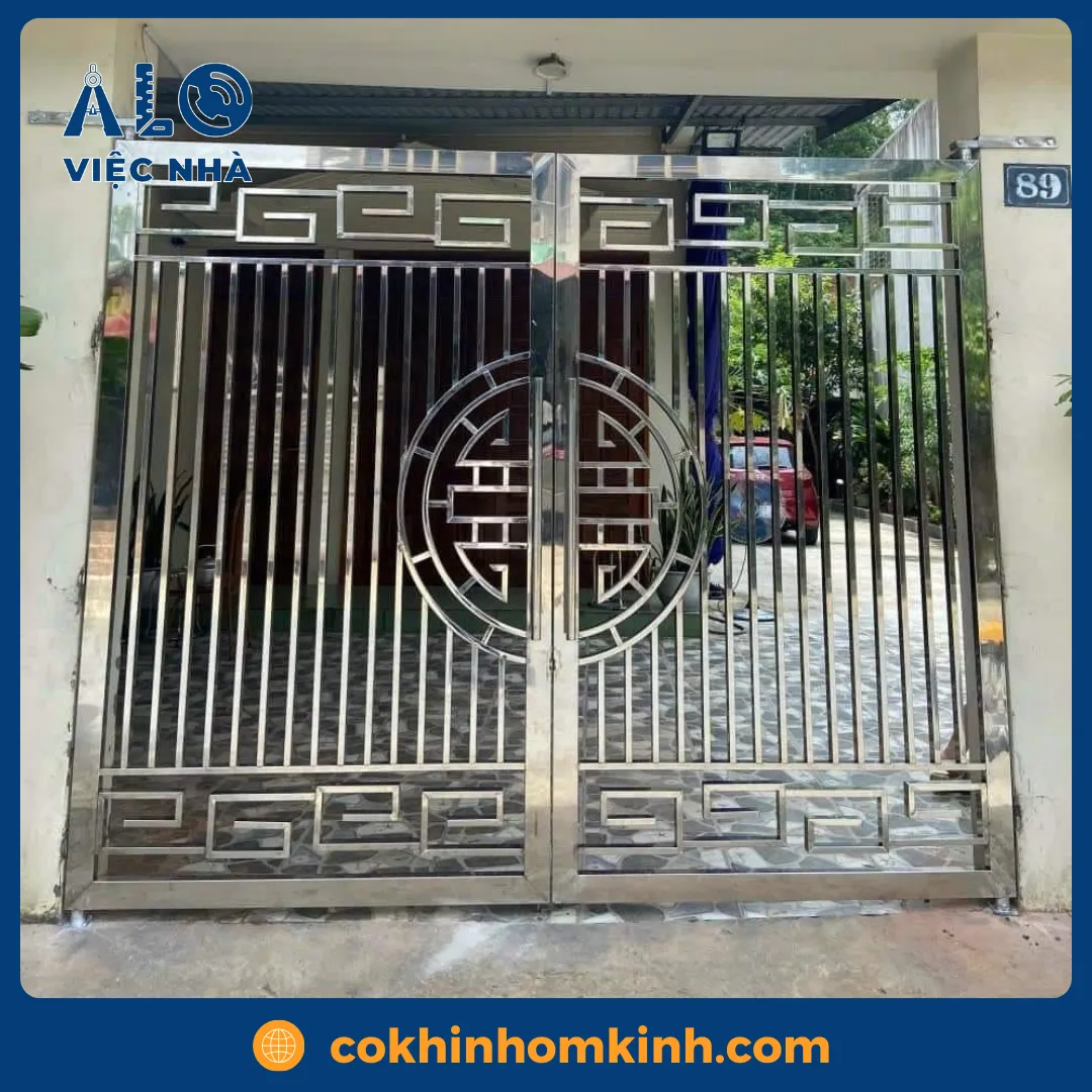 Cửa inox 2 cánh CIN2C2 8 Cửa inox 2 cánh CIN2C2 mẫu 2