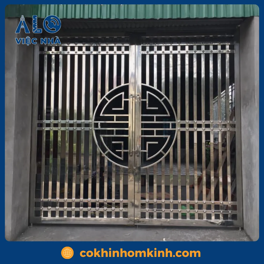 Cửa inox 2 cánh CIN2C2 9 Cửa inox 2 cánh CIN2C2 mẫu 3