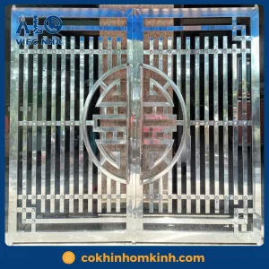 Cửa inox 2 cánh CIN2C3 7 Cửa inox 2 cánh CIN2C3 mẫu 3