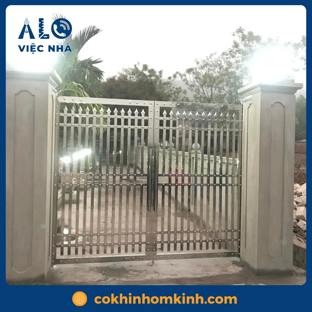 Cửa inox 4 cánh CIN4C3 7 Cửa inox 4 cánh CIN4C3 mẫu 2