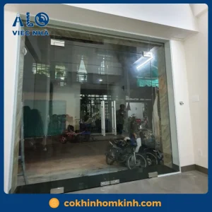 Cửa kính cường lực 2 cánh CKCL2C1 mẫu 3