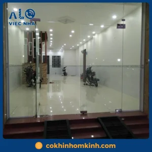 Cửa kính cường lực 2 cánh CKCL2C2 mẫu 3