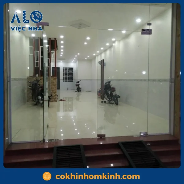 Cửa kính cường lực 2 cánh CKCL2C2 mẫu 3