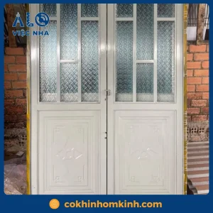 Cửa sắt 2 cánh CS2C1 mẫu 3