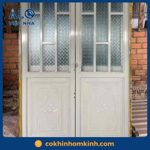 Cửa sắt 2 cánh CS2C1 mẫu 3