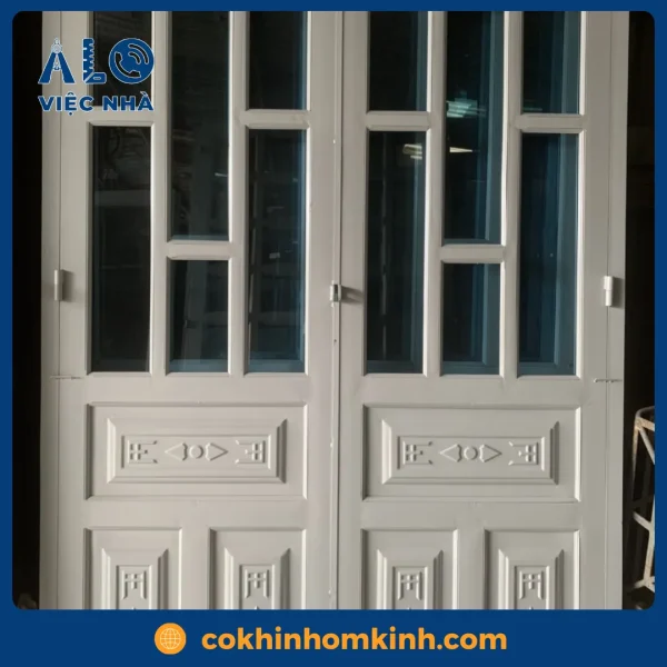 Cửa sắt 2 cánh CS2C1 mẫu 2