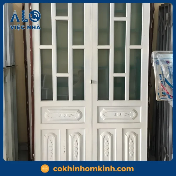 Cửa sắt 2 cánh CS2C2 mẫu 3
