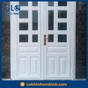 Cửa sắt 2 cánh CS2C3 mẫu 3
