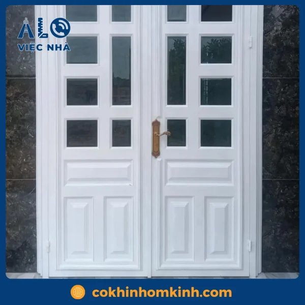 Cửa sắt 2 cánh CS2C3 mẫu 3