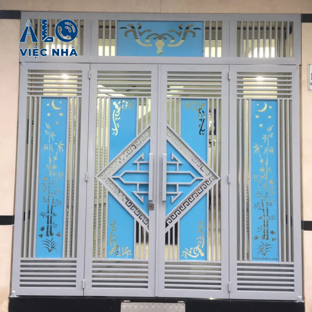 Cửa sắt 4 cánh CS4C3 3 Cửa sắt 4 cánh CS4C3 mẫu 1
