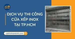 Cửa xếp inox 304 cao cấp  – Mẫu đẹp, bền, báo giá xưởng