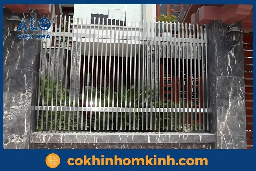 Quy trình thi công hàng rào inox  - Cơ Khí Nhôm Kính