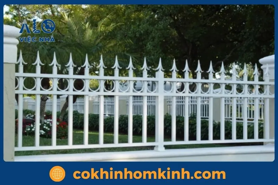 Cấu tạo của hàng rào sắt