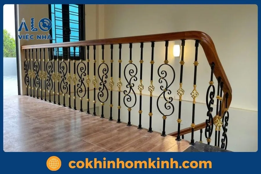Tại sao nên chọn lan can cầu thang sắt?
