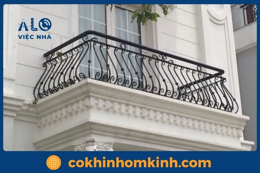 Cấu tạo của lan can sắt