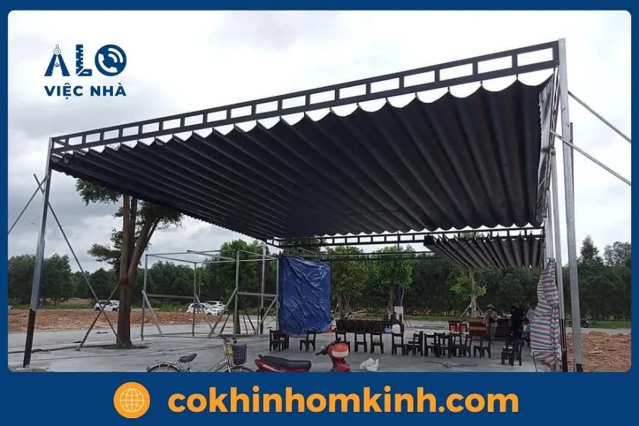 Vai trò của mái che bạt kéo trong thiết kế