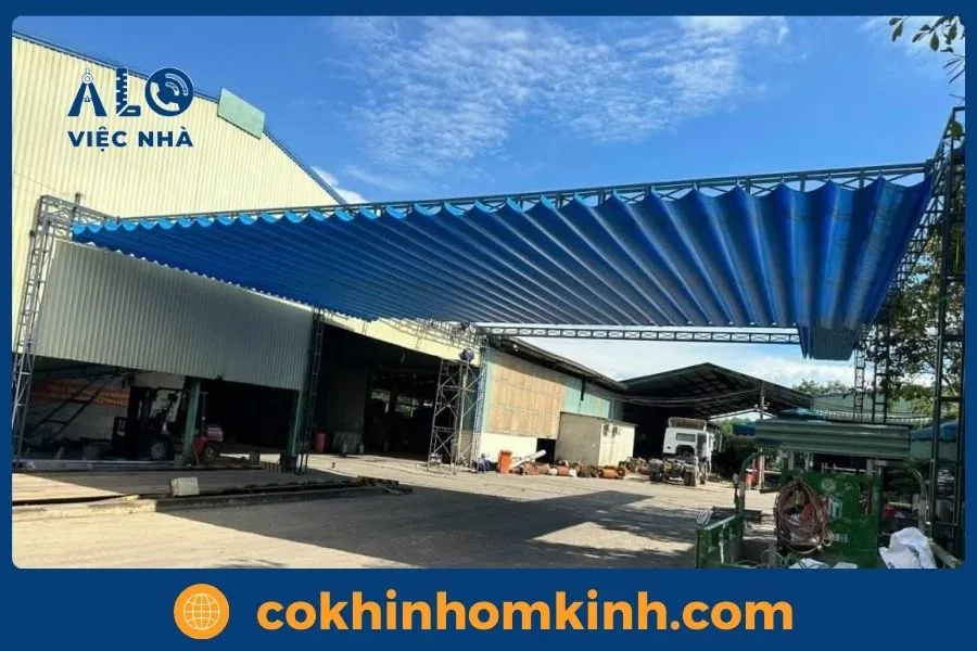 Công ty thi công mái che bạt kéo uy tín, giá rẻ nhất hiện nay