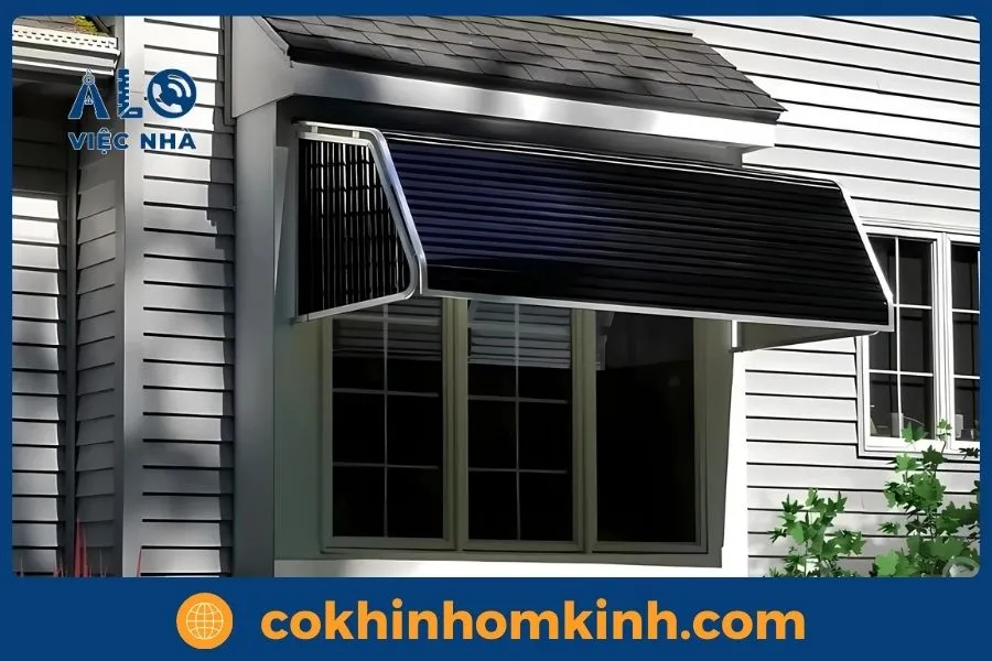 Cấu tạo của mái che cửa sổ.