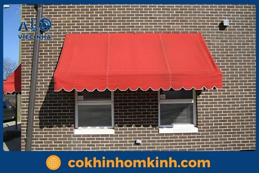 Phân loại mái che cửa sổ phổ biến