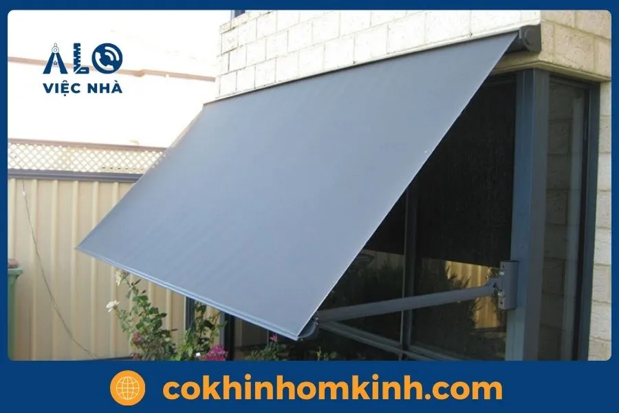 Quy trình thi công mái che cửa sổ - Cơ Khí Nhôm Kính