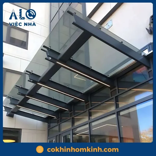 Mái che kính cường lực MCKCL1 mẫu 2