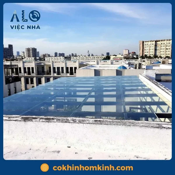 Mái che kính cường lực MCKCL3 mẫu 2