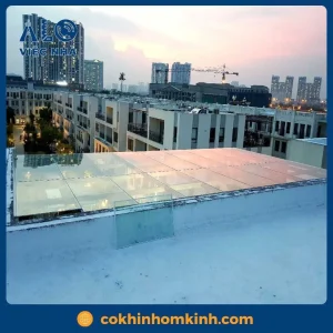 Mái che kính cường lực MCKCL3 mẫu 3