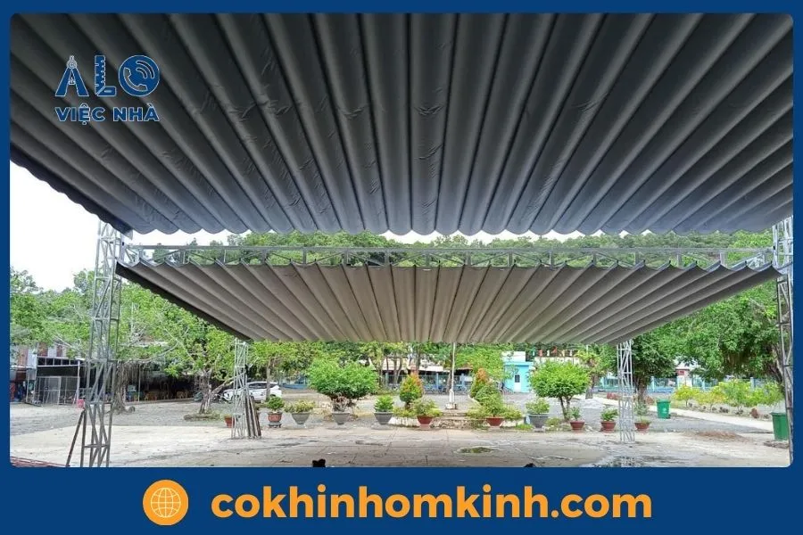 Điểm nổi bật của mái che xếp