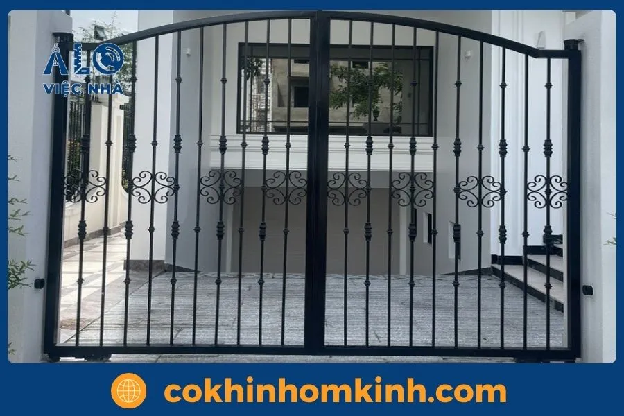 99+ Mẫu cửa cổng sắt 2 cánh đẹp đơn giản 5 Các loại cửa cổng sắt 2 cánh phổ biến hiện nay