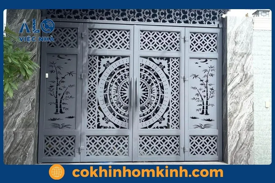 99 Mẫu cửa cổng sắt 4 cánh đẹp đơn giản 10 Mẫu cửa cổng sắt 4 cánh đẹp đơn giản, dễ ứng dụng cho nhiều kiểu nhà