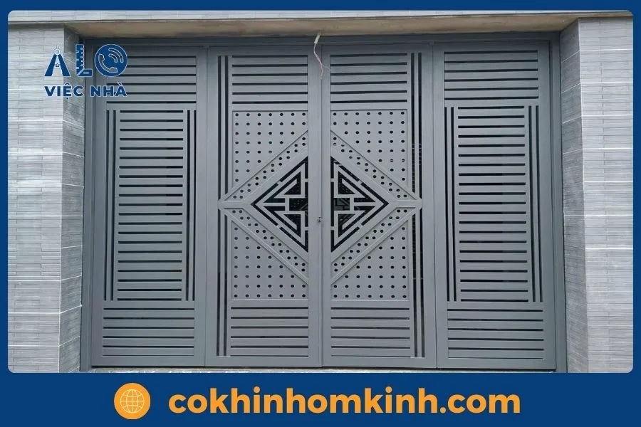 99 Mẫu cửa cổng sắt 4 cánh đẹp đơn giản 4 Ưu điểm khi sử dụng cửa cổng sắt 4 cánh