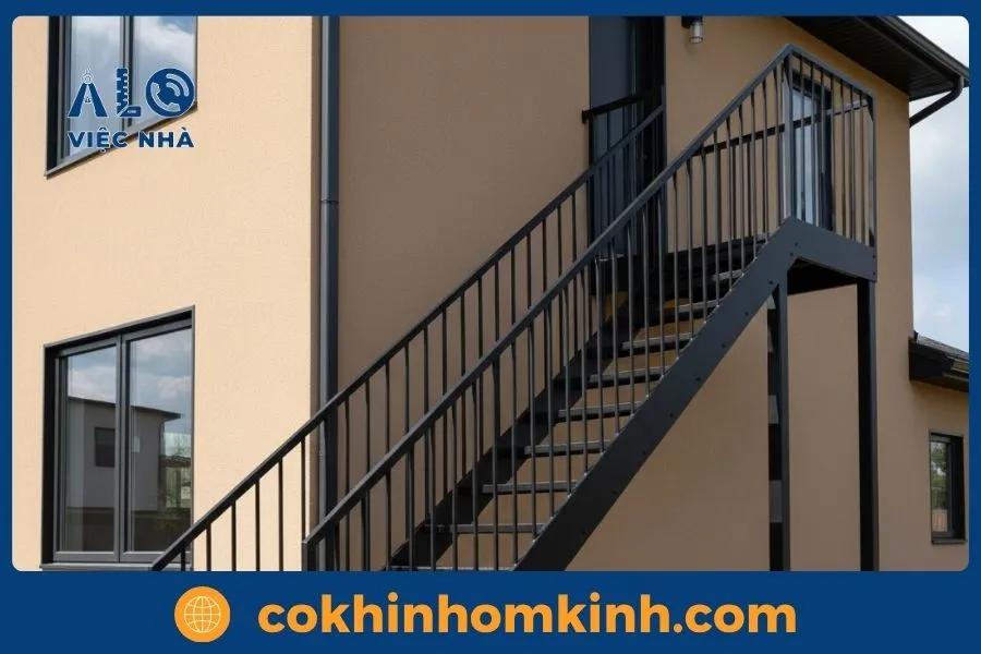 Lắp đặt bậc & lan can