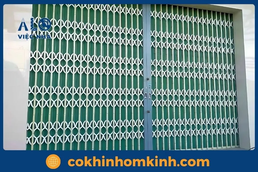 Dịch vụ thi công cửa sắt kéo uy tín tại TP.HCM & Các tỉnh lân cận 10 cửa sắt kéo đẹp mẫu 4