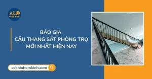 Giá cầu thang sắt phòng trọ mới nhất