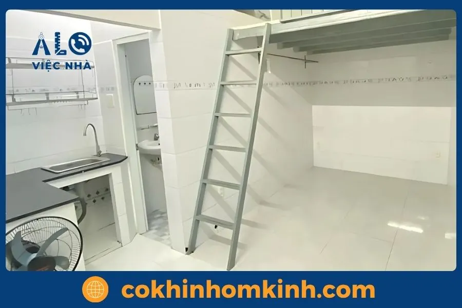 giá cầu thang sắt phòng trọ MẪU 2