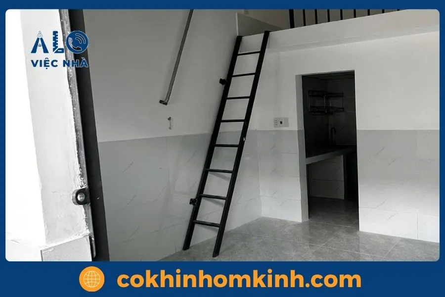 giá cầu thang sắt phòng trọ MẪU 3