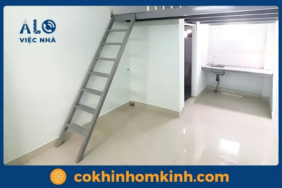 giá cầu thang sắt phòng trọ MẪU 6